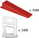 Pro Tile Leveling Kit 500 Clips 1 Mm 100 Tile Wedges
