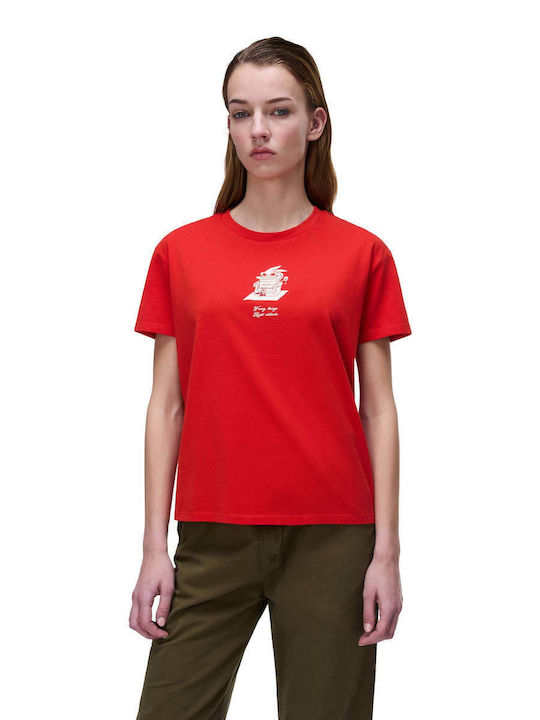 Γυναικείο T-shirt Κοκκινο