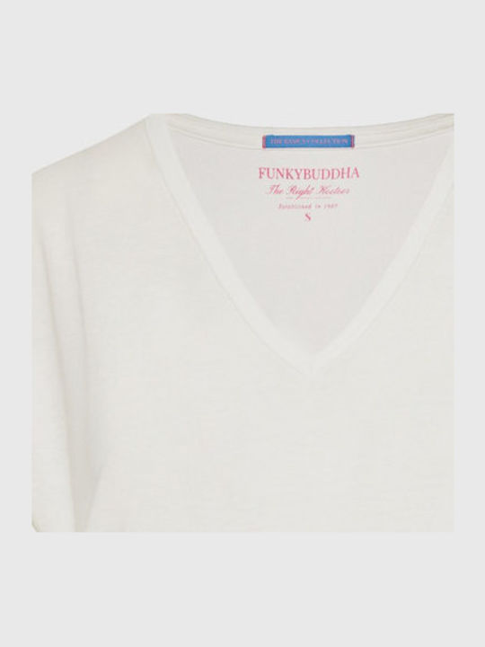 Funky Buddha Women's T-shirt White FBL013-111-0...