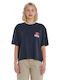 Women's T-shirt Floral Blue