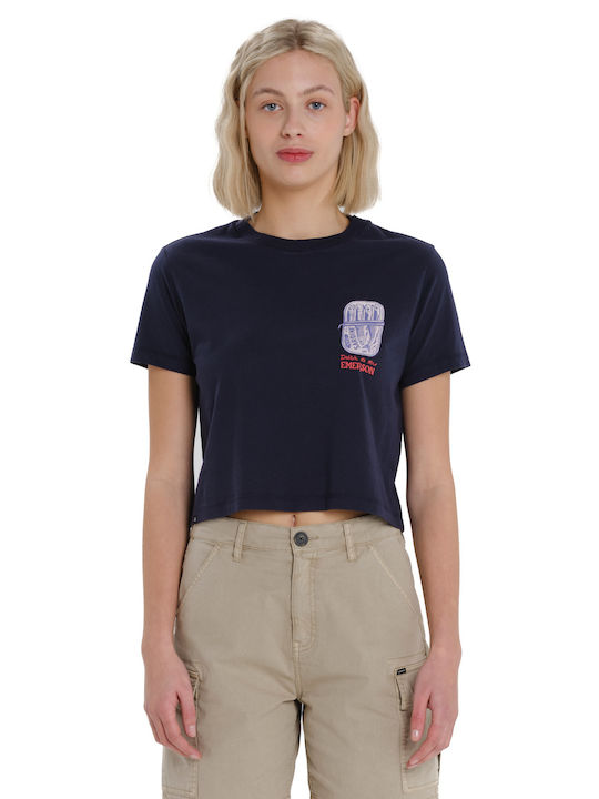 Emerson Γυναικείο Αθλητικό Crop Top Κοντομάνικο...