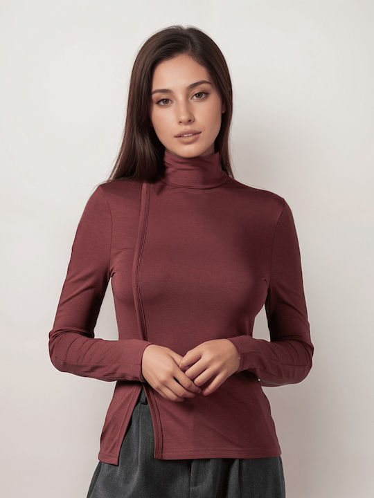 Noobass Blusen Für Damen Wein Ingwer