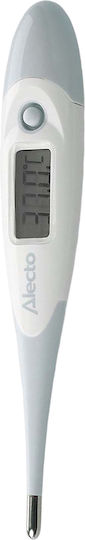 Alecto Digital Thermometer Flexible Tip Memory Fever Alarm White Blue