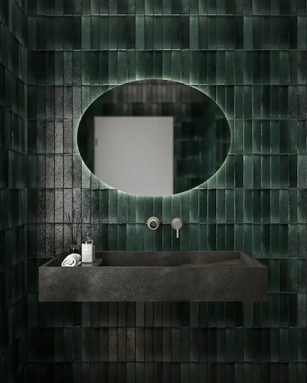 Oval Badezimmerspiegel 85x65cm