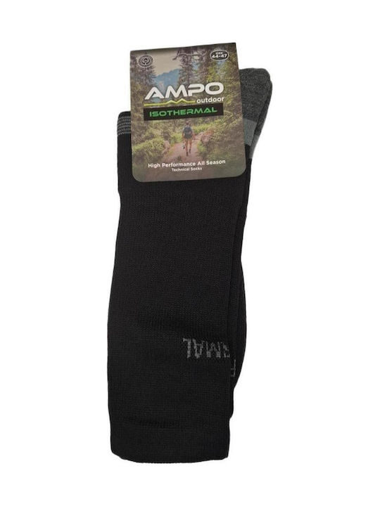 Ampo Socks Ανδρικές Κάλτσες Μαύρες
