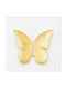 Estheti Butterfly Wall Decor Polyresin Gold 14x2.5x14cm