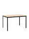 Extento Dining Table Extendable Wooden with Metal Frame Natural Shade 120(+60)x74x75cm