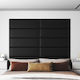 vidaXL Fabric Bed Headboard Black 90x30cm