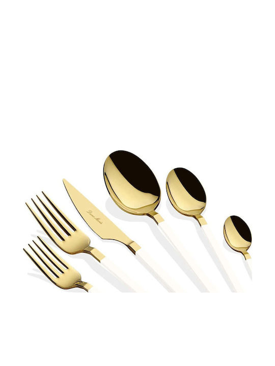 Hermia Cutlery Set Stainless Steel Yellow 36 Pieces
