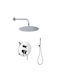 Sphera Set Mischer & Kopf Duschen Eingebaute Wasserhähne für Dusche Silber