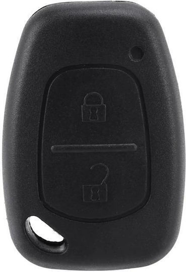 Autoschlüsselhülle mit 2 Tasten für Renault / Opel / Nissan