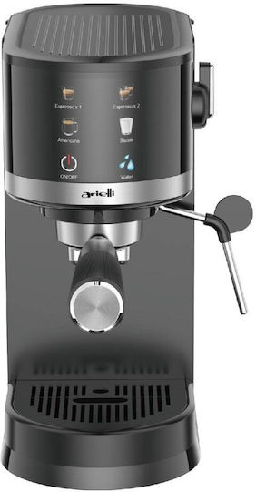 Arielli Машина Espresso 1500W Налягане 20bar за Cappuccino Черна ACM-1515TOUCH