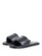 Leather Women's Flat Sandals Black