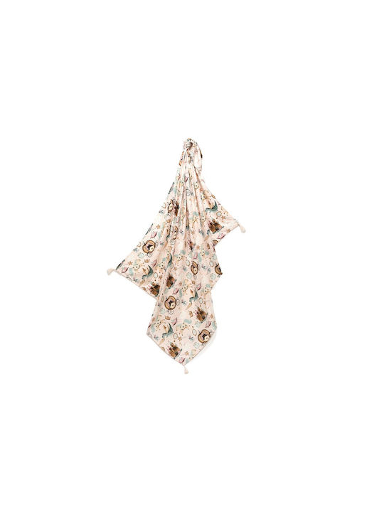La Millou Muslin Swaddle Blanket Pink 120x100cm