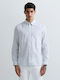 Short Sleeve Shirt in Regular Fit Striped Blue