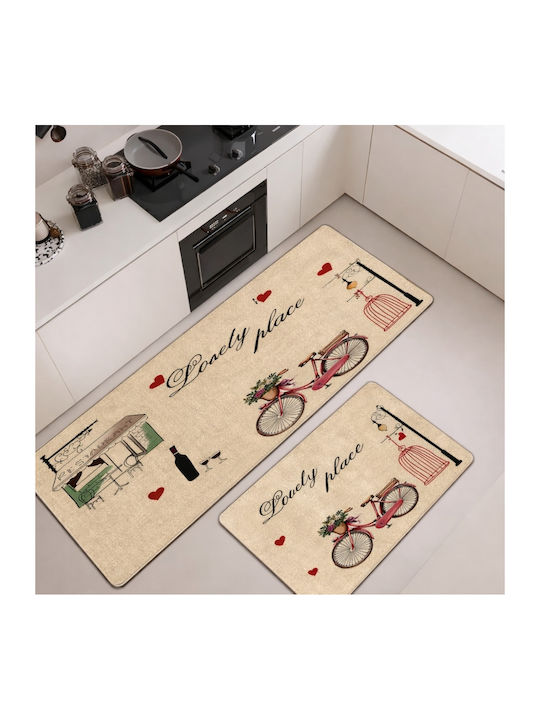 My Home Luxury Χαλάκι Κουζίνας Διάδρομος 60x150cm SET-702 Motorbike
