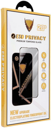 0.27mm Privacy Tempered Glass Black for Galaxy A37 / Α57
