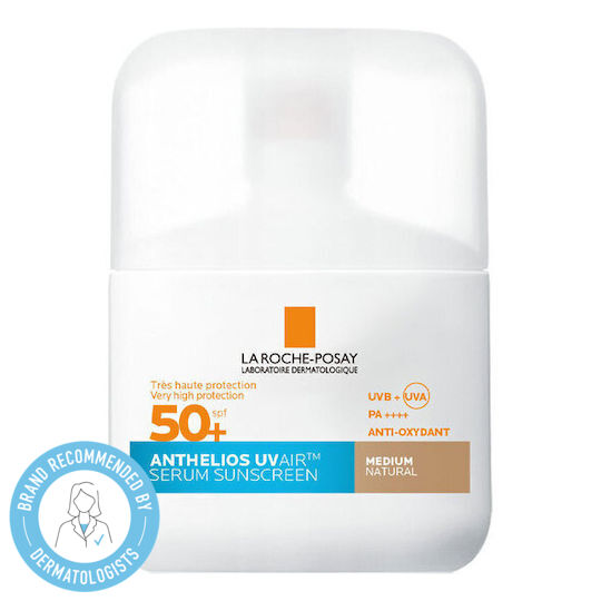 La Roche Posay Anthelios UVAIR Ser de Protecție Solară pentru Față SPF50+ cu Pigment Medium Natural 50ml