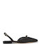 Γυναικείες Μπαλαρίνες Slingback σε Μαύρο Χρώμα
