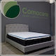 Como felt & wadding producers Mattress Topper King Size Foam with Removable Cover 180x200x4cm