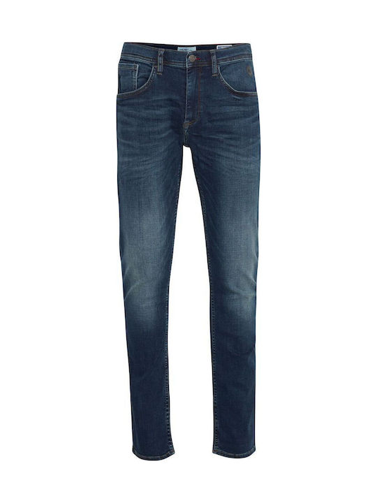 Ανδρικό Παντελόνι Τζιν Ελαστικό με Slim Narrow Εφαρμογή Dark Blue
