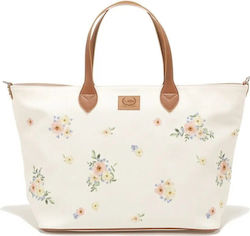 La Millou Shoulder Bag - Diaper Bag Beige 56x35x2cm