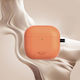 Protective Case for Earbuds with Double Magnetic Protection AirPods 4 Anc Galaxy Orange