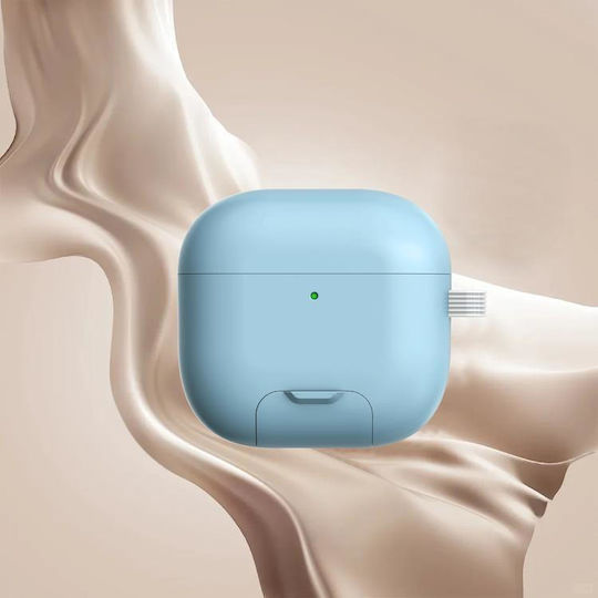 Protective Case for AirPods 4 Anc Galaxy Dual Magnetic Light Blue