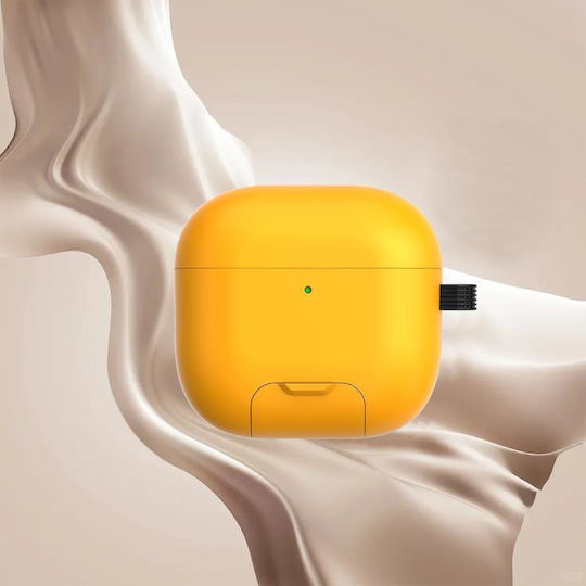 Προστατευτική Θήκη Ακουστικών Airpods 4 Anc Galaxy Dual Magnetic Κίτρινη