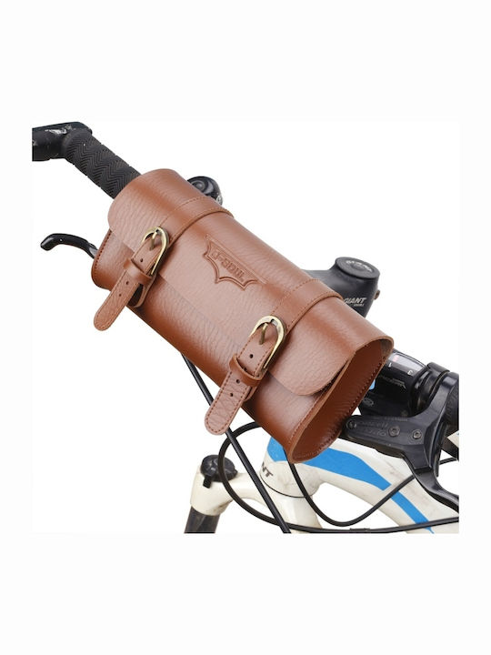 B-soul Bicycle Electric Scooter Front Head Retro Shade Brown Bag