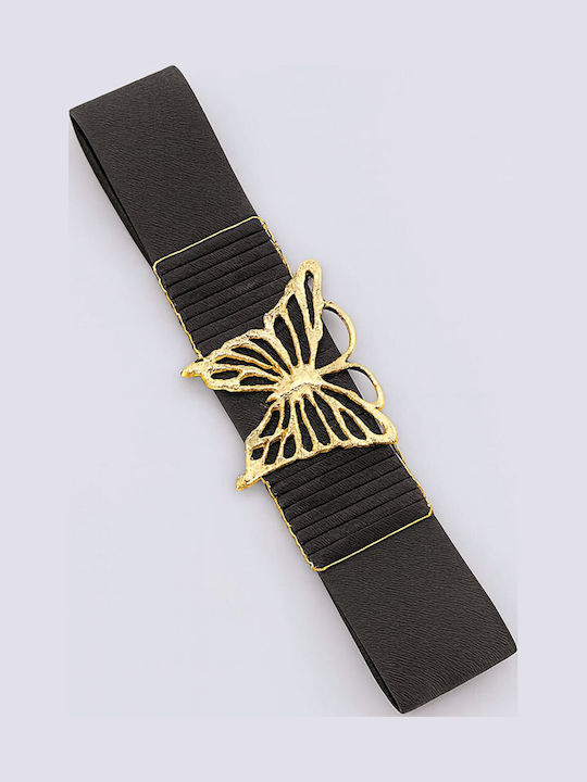 Elastische Damen Gürtel Schwarz