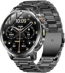 Microwear AK95 Smartwatch with Heart Rate Monitor Black Steel Microwear AK95 Smartwatch with Heart Rate Monitor Black Steel