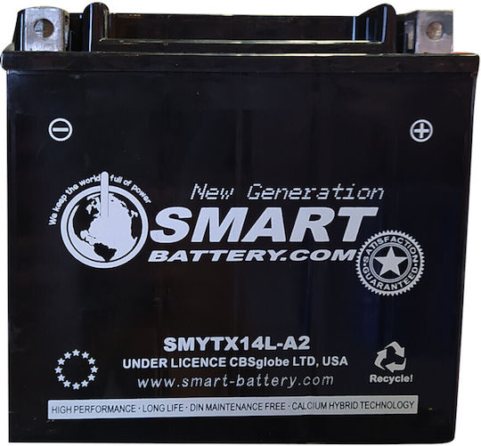 Батерия Moto Ytx14l-a2 12v 12ah Дясна Ytx14l-a2