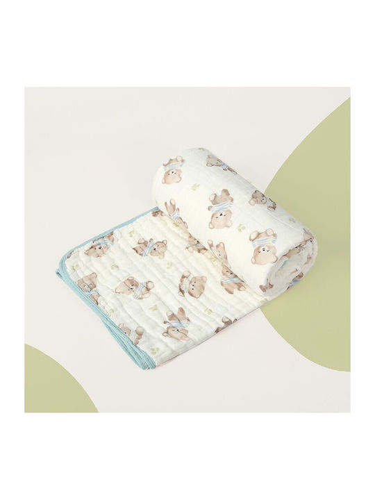 Alista Home Βρεφική Πετσέτα Σώματος Beige Blue Alista Home Βρεφική Πετσέτα Σώματος Beige Blue