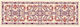 Stamped Embroidery Table Runner Rosettes Natural Motifs Knossos Fabric Beige Gold 50cm X 130cm 1 Piece