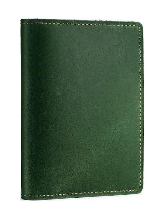 Passport Case Genuine Leather Vintage Simple Card Bag Wallet Green