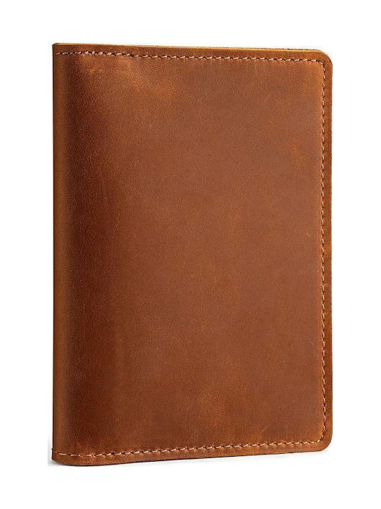 Reisepasshülle Echtes Leder Vintage Einfache Karten Tasche Brieftasche Braune
