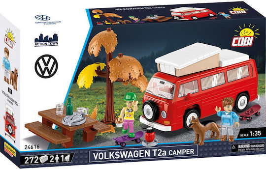 Cobi Building Blocks Volkswagen T2a Camper Van for 7+ Years 272 Pieces