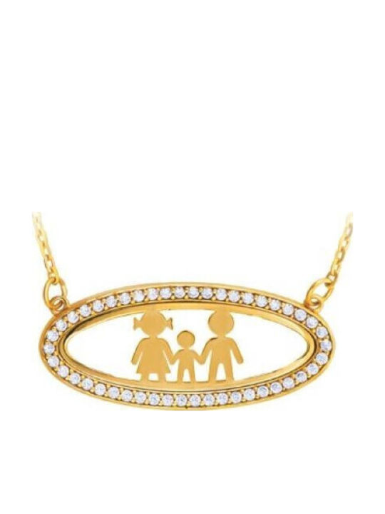 Personal Jewel Κολιέ από Επιχρυσωμένο Ασήμι