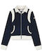 Women's Sweatshirt Cardigan Black