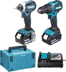 Makita DLX2537TJ Akkubetriebene Werkzeugsets Schlagbohrschrauber & Schlagschraubendreher Makita DLX2537TJ Akkubetriebene Werkzeugsets Schlagbohrschrauber & Schlagschraubendreher