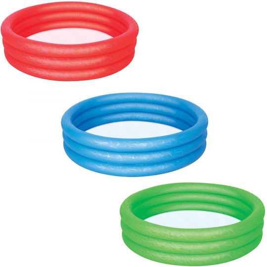 Bestway Children's Round Swimming Pool 140L Inflatable 122x25cm Red