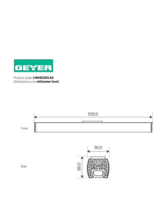 Geyer LED Panel 200W with Natural White Light 4000K