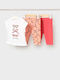 Kids Set with Leggings Summer 3 Pieces Coral
