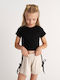 Kids Set with Shorts Summer 2pcs Black