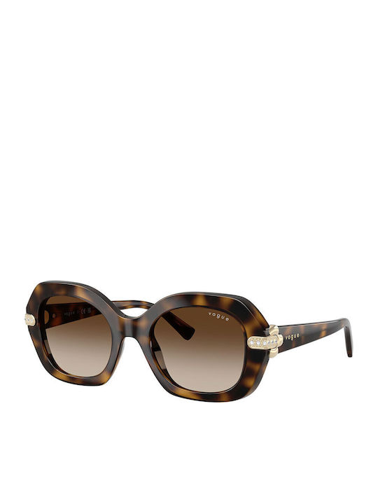 Vogue Unisex Sunglasses With Brown Tartaruga Fr...
