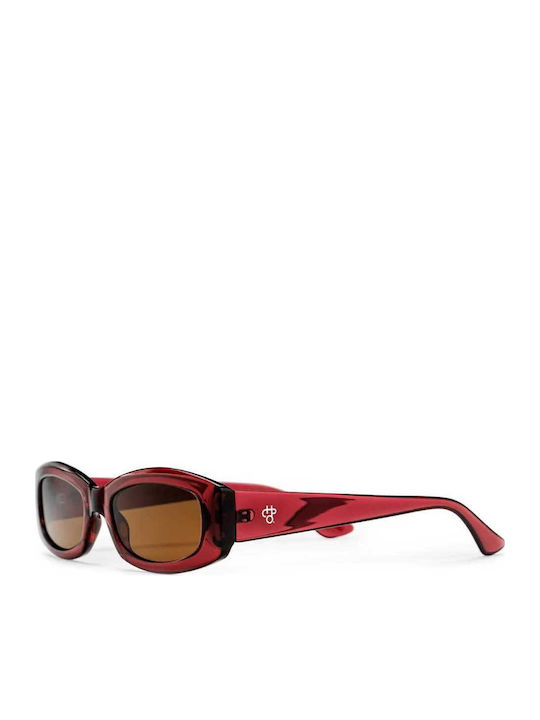 Chpo Women’s Sunglasses With Burgundy Frame And...