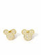 Eluna Stud Earrings Made of Gold Plated Steel