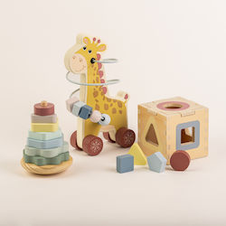 Wooden Set Of 3 Activity Toys Giraffe Wooden Set Of 3 Activity Toys Giraffe