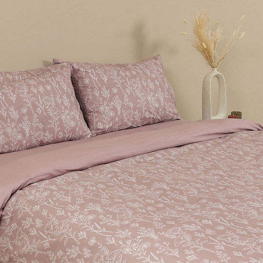White Fabric Baumwolle Bettbezug Moni 170x250 Mommie Rosa